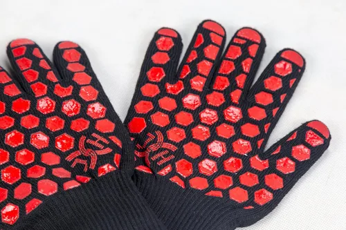 Miniatura 7 de J H Guante de horno resistente al calor: certificado EN407 932 °F, 2 capas de revestimiento de silicona, guantes de horno para cocinar, cocina