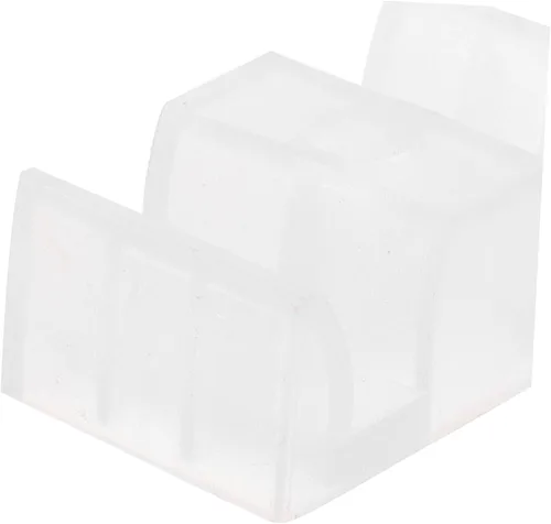 Miniatura 7 de Uonlytech Guía inferior de puerta de ducha deslizante y parachoques Piezas de repuesto para puerta de vidrio de baño, tapón de puerta de ducha