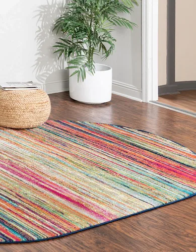 Miniatura 4 de Unique Loom Azalea Collection - Alfombra de área Kehr (Runner 2' 0" x 6' 0", turquesa/verde azulado)