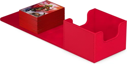Miniatura 31 de Ultimate Guard Sidewinder 100+, caja de cubierta para 100 tarjetas TCG de doble manga, gris, cierre magnético y forro interior de microfibra para un