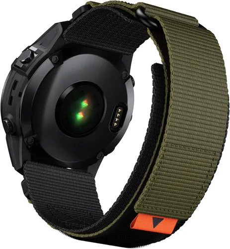 Miniatura 8 de Abanen Correas de reloj tácticas de nailon para Garmin Fenix 8 de 2.008 in, Enduro 2, Instinct 3 de 1.97 pulgadas, epix Pro de 2.008 in, correa