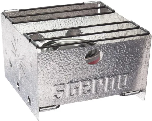 Sterno Estufa de camping portátil plegable – Estufa de cocina al aire libre fácil de montar para camping, picnic, portón trasero y emergencias -