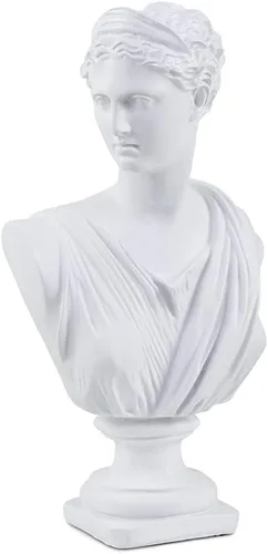 Miniatura 8 de Estatua clásica griega de busto de David Man de 11.8 pulgadas, escultura de resina grande de resina romana Apolo para decoración del hogar