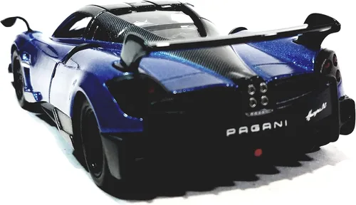 Miniatura 5 de KiNSMART - 2016 Pagani Huayra BC 5" metal fundido a escala 1:38 modelo de coche de juguete con acción de retroceso (Azul)