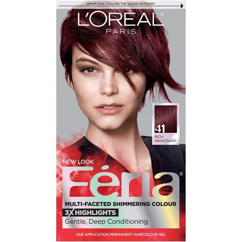 Miniatura 68 de L'Oreal Paris Feria - Tinte permanente multifacético y brillante, 60 Crystal Brown (castaño claro), paquete de 1 60 marrón claro