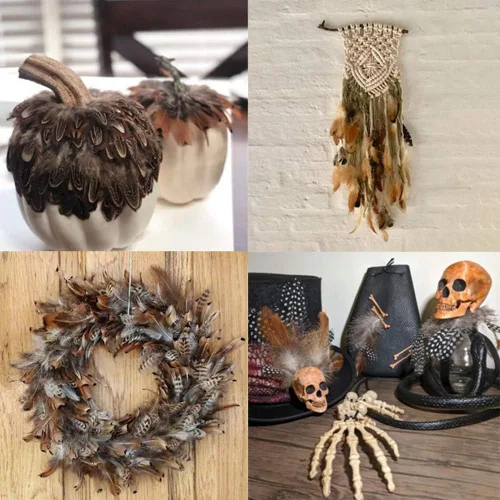 Miniatura 6 de 180 plumas naturales de 9 estilos surtidos de plumas para joyas y manualidades de atrapasueños 9 estilos/180 piezas