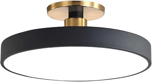 Lámpara de techo de color de cúpula de 3 colores de luz variable instalación integrada cerca del techo, lámparas LED de montaje empotrado, luces de