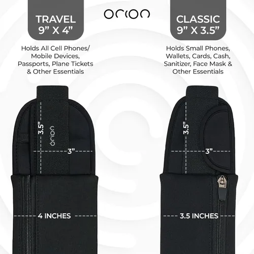 Miniatura 5 de The Belt of Orion - Cinturón para correr y cangurera delgada para hombres y mujeres, soporte antirrobo para pasaporte y cinturón de dinero
