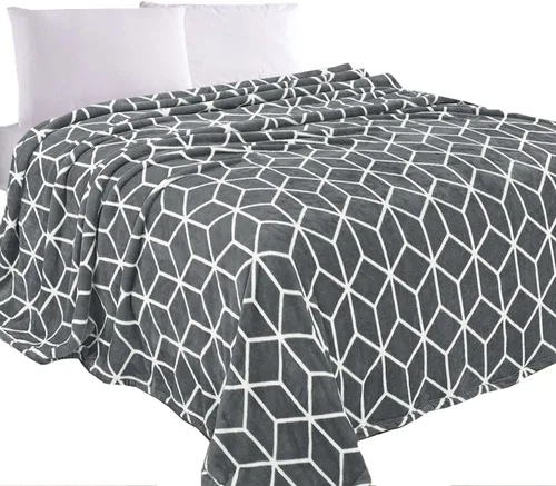 Miniatura 24 de Elegant Comfort Manta de Lujo con Sensación de Terciopelo, Manta Ligera para Todas las Estaciones, Ultra Suave, de Felpa de Forro Polar de Franela