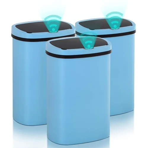 Miniatura 14 de Basurero de cocina con sensor de movimiento de 13 galones, cubo de basura con sensor automático de 50 L, cubo de basura inteligente con tapa