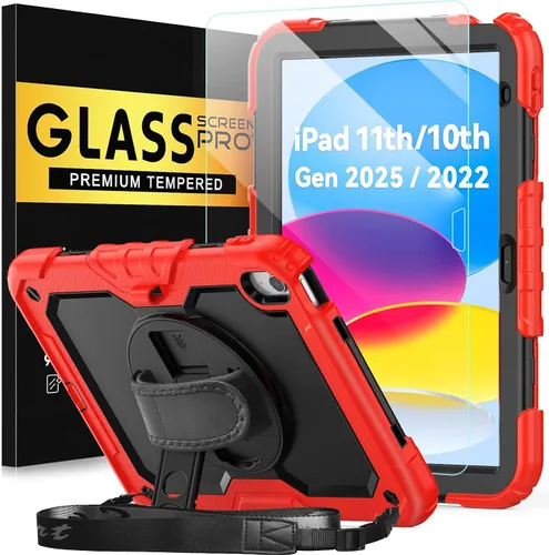 Miniatura 21 de BLOSOMEET Bonita funda para iPad de 9ª generación 2021 de 10.2 pulgadas con protector de pantalla de vidrio templado y soporte para bolígrafo, funda