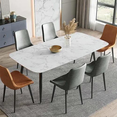 Miniatura 5 de Heroad Papel tapiz de contacto de mármol para despegar y pegar, papel tapiz de granito blanco y gris, papel tapiz autoadhesivo extraíble