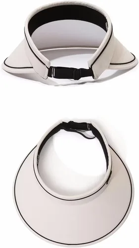 Miniatura 4 de Sombreros con visera para el sol para mujer, ala ancha, protección UV+50, gorra de playa plegada para un fácil transporte