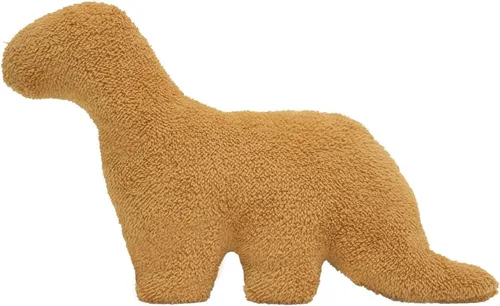 Miniatura 9 de Almohada de Nugget de pollo en forma de dinosaurio, 3 piezas de Nugget de pollo en forma de dinosaurio de peluche para niños, adultos y novias