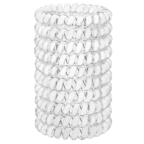 Miniatura 7 de JessLab Lazos para el cabello en espiral para mujeres, paquete de 10 sujetadores de cola de caballo sin rastro y sin daño, bandas para el cabello