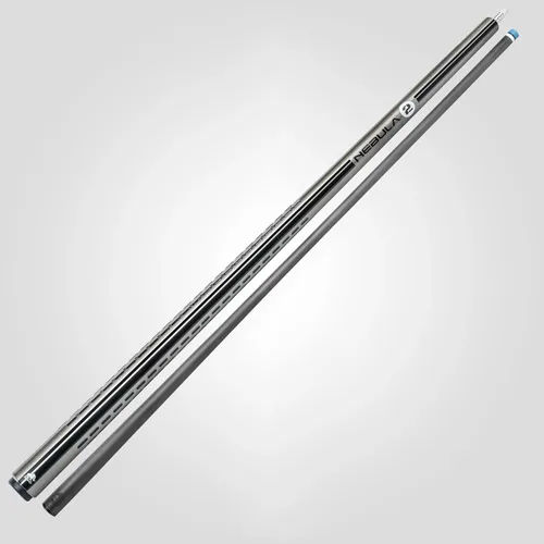 Miniatura 2 de RHINO Nebula 2 Pool Cue - Premium Carbon Fiber Shaft & Composite Butt. Time Crystal Tip, Pro Taper Design. 3/8-8 Joint, Wrapless. Low Deflection