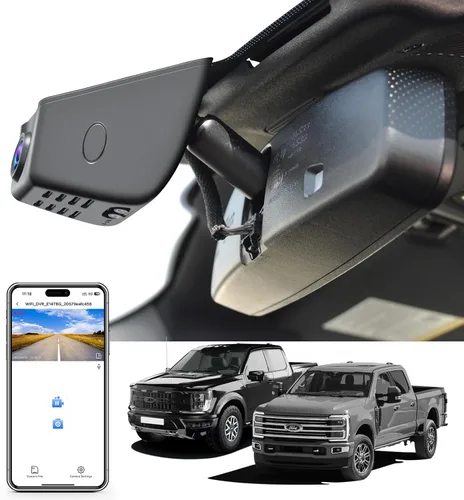 Miniatura 10 de Mangoal Cámara de tablero delantera 4K y trasera 1080P para Ford F150 2018-2025 F250/F350/F450 Super Duty 2020-2026 XLT Lariat King Ranch Raptor