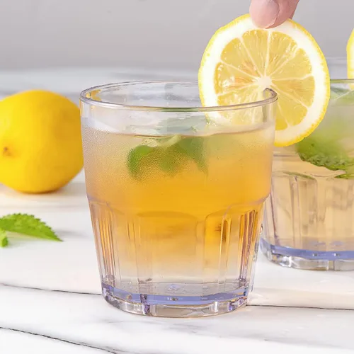 Miniatura 4 de Restaurantware Bev Tek - Juego de 50 vasos de plástico de 9 onzas resistentes a las roturas, vasos apilables de plástico transparente aptos