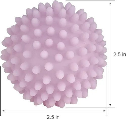 Miniatura 4 de Bolas para Secadora Paquete de 4 - Bolas para Secadora Reutilizables No Tóxicas (Morado Claro)
