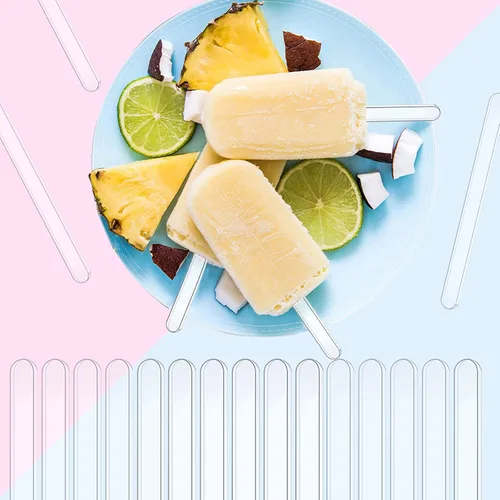 Miniatura 4 de Palitos acrílicos para tartas – Palitos de crema reutilizables para helados y dulces (50 piezas)