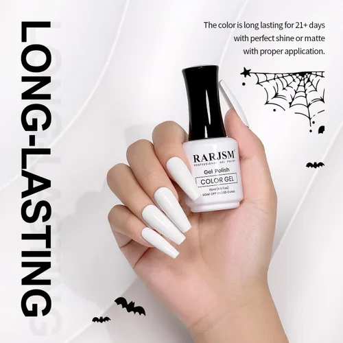 Miniatura 3 de RARJSM Esmalte de uñas de gel que brilla en la oscuridad, color blanco que brilla en la oscuridad, esmalte de uñas de gel luminoso para remojar UV
