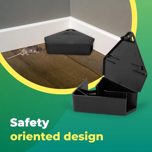 Miniatura 3 de Estaciones de cebo para ratones LockBait Pro Paquete de 6 cajas de cebo para ratones para uso en exteriores Estaciones de cebo para ratones