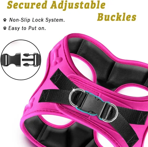 Miniatura 7 de Arnés Cómodo Step-in para Perros y Cachorros - Arnés de Chaleco Cómodo para Perros para Todo Clima: Ajustable, Suavemente Acolchado, Fácil de Poner