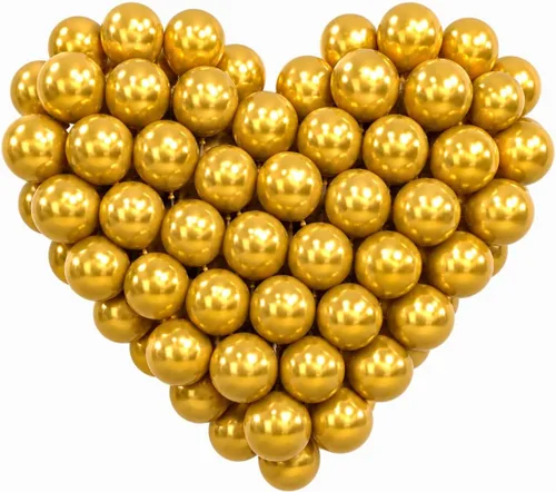 Miniatura 12 de 100 globos pequeños de color azul metálico de 5 pulgadas, cromados, mini globos brillantes de helio para decoraciones de fiestas A3-azul