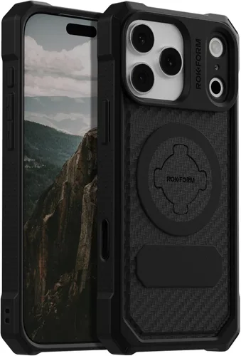 Rokform Funda Resistente Compatible con iPhone 17 Pro Max, Cubierta Magnética (Negro)