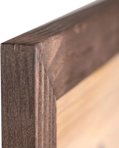 Miniatura 2 de Portarretratos tamaño póster de madera rústica Madera sólida natural ecológica ara montaje en pared con acabado rústico Wenge marrón