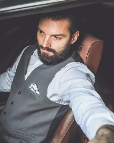 Miniatura 9 de Coofandy chaleco para traje o esmoquin con 5 botones, para hombre.