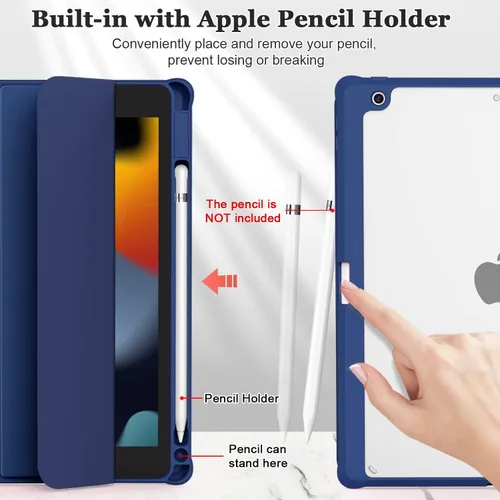 Miniatura 5 de OKP Funda para iPad de 9ª/8ª/7ª Generación (2021/2020/2019), Fundas para iPad de 10.2 pulgadas con Soporte Tríptico, Funda Delgada para iPad