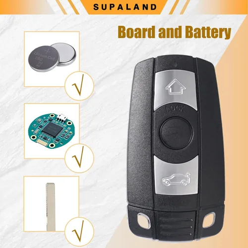 Miniatura 5 de SUPALAND Llavero de entrada sin llave compatible con BMW 1 3 5 Series 325i, 328i, 330i, 335i, 525i, 528i, 530i, 535i, 550i, M3, X1, X4 y más 2007