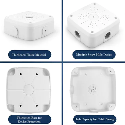 Miniatura 5 de Soporte universal de montaje en caja de conexiones para cámara de seguridad, base de cámara IP impermeable de plástico, soporte de montaje en techo