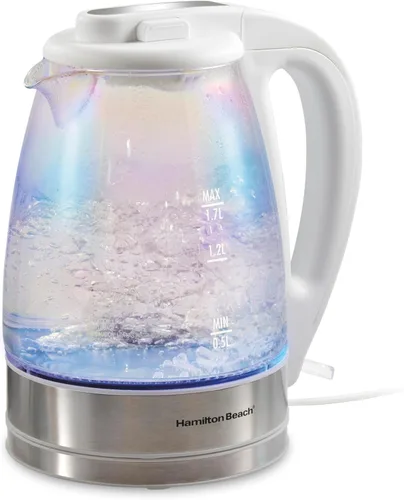 Miniatura 9 de Hamilton Beach Compact Hervidor de agua de vidrio, 1 litro (40930)