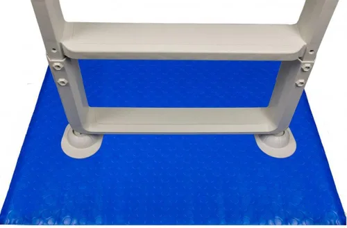 Miniatura 4 de Aqua Select Tapete de escalera de piscina de 48 pulgadas x 56 pulgadas Protege tu revestimiento de vinilo para piscina Cojín entre escalera