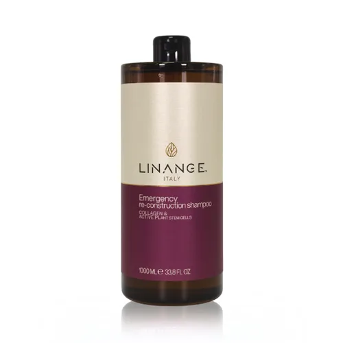 Miniatura 6 de LINANGE Champú de reconstrucción de emergencia para cabello muy dañado con colágeno, queratina y manteca de karité, champú nutritivo