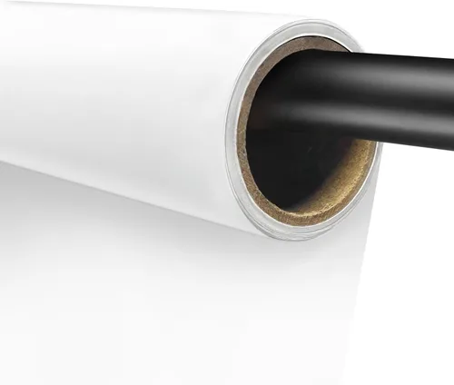 Emart Telón de fondo de papel blanco de 53 x 16 pies, rollo de papel sin costuras para sesión de fotos, fotos de estudio pequeño, alimentos y