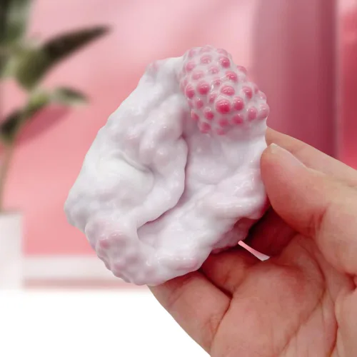 Miniatura 6 de Pelota antiestrés de uva al vacío, colorida bola estresante moldeable para adultos, bolas estresantes para apretar, juguetes con sonido para aliviar