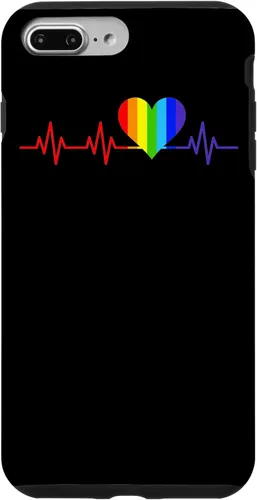 Miniatura 12 de iPhone SE (2020) / 7 / 8 Gay Heartbeat Pride Flag Gift And Queer LGBTQ Rainbow Estuche de regalo