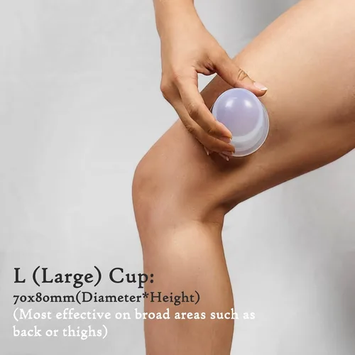 Miniatura 4 de COOL & FRESH Vasos de silicona al vacío anticelulitis para masajes – Juego de 6 piezas para masajes corporales, normales corporales, faciales