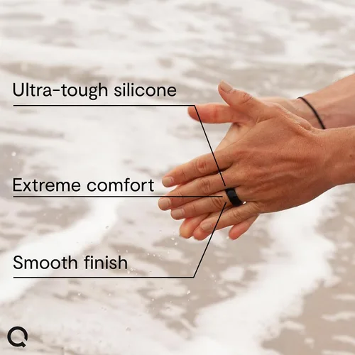 Miniatura 3 de QALO - Colección de anillos de silicona clásicos para hombre