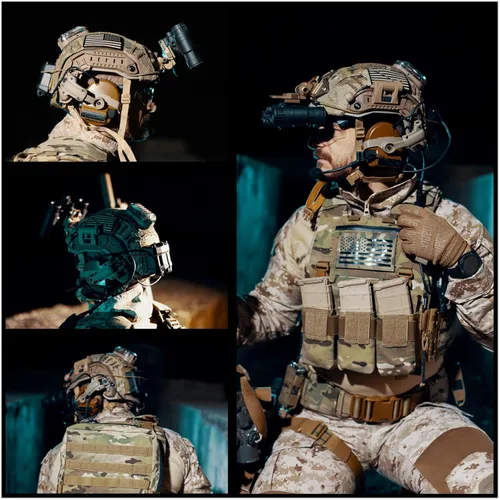 Miniatura 2 de HEARFALCOM Auriculares tácticos Comta III Casco táctico Adaptador de riel ARC Edición no militar Cancelación de ruido Pickup Auriculares de disparo