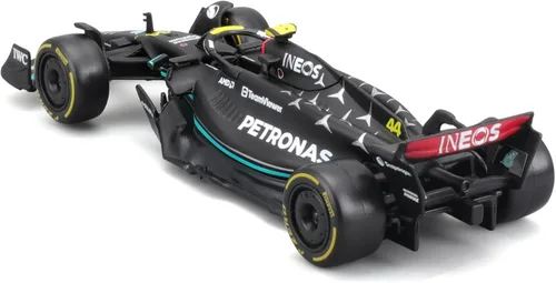 Miniatura 3 de Bburago B18-38180H 1:43 F1 MB W14 2023 Hamilton en dispensador, varios diseños
