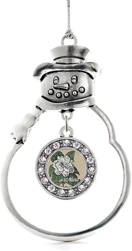 Miniatura 242 de Inspired Silver - Roller Queen - Adorno de Navidad plateado - Adorno circular para árbol de Navidad con circonita cúbica - Decoración colgante