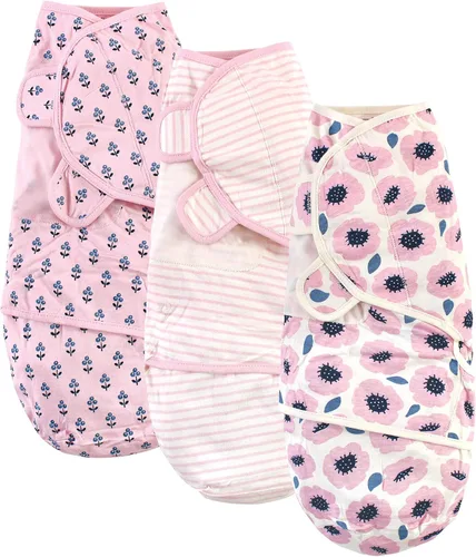Miniatura 10 de Touched by Nature Envolturas unisex de algodón orgánico para bebé, paquete de 3 corazones, 0-3 meses