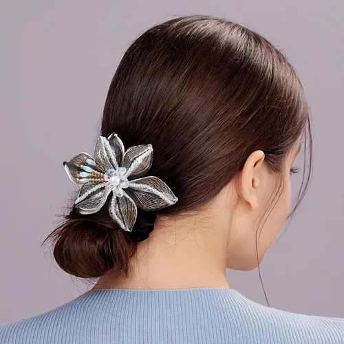 Miniatura 4 de Mistofu Pasadores de alambre de cobre de 3.14 pulgadas, tejido a mano, diseño de alto nivel, accesorios elegantes para el cabello, regalos