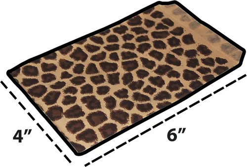 Miniatura 6 de CuteBox Bolsas de regalo de papel plano de cebra / leopardo, 100 unidades (4 x 6 pulgadas) para mercancía, manualidades, recuerdos de fiesta