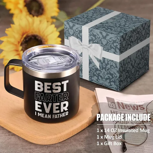 Miniatura 3 de Mejor Padre que Flatea, Quiero Decir Padre, Taza del Día del Padre - Mejor Taza de Papá del Mundo - Taza de Chistes de Papá Taza de Papá Papá Tazas