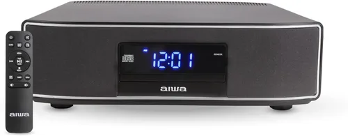 Aiwa Exos Altavoz para el Hogar, Sistema de Sonido Premium de 30W RMS con Reproductor de CD, Conectividad Bluetooth, Radio FM, Entrada Digital